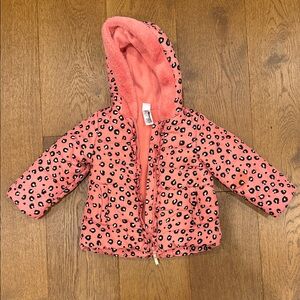 Little Me Pink Leopard Puffer Jacket
